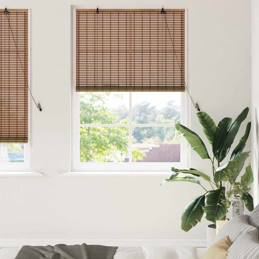 Tenda a rullo con tende Marrone 110 x 220 cm Bambù | homemem39
