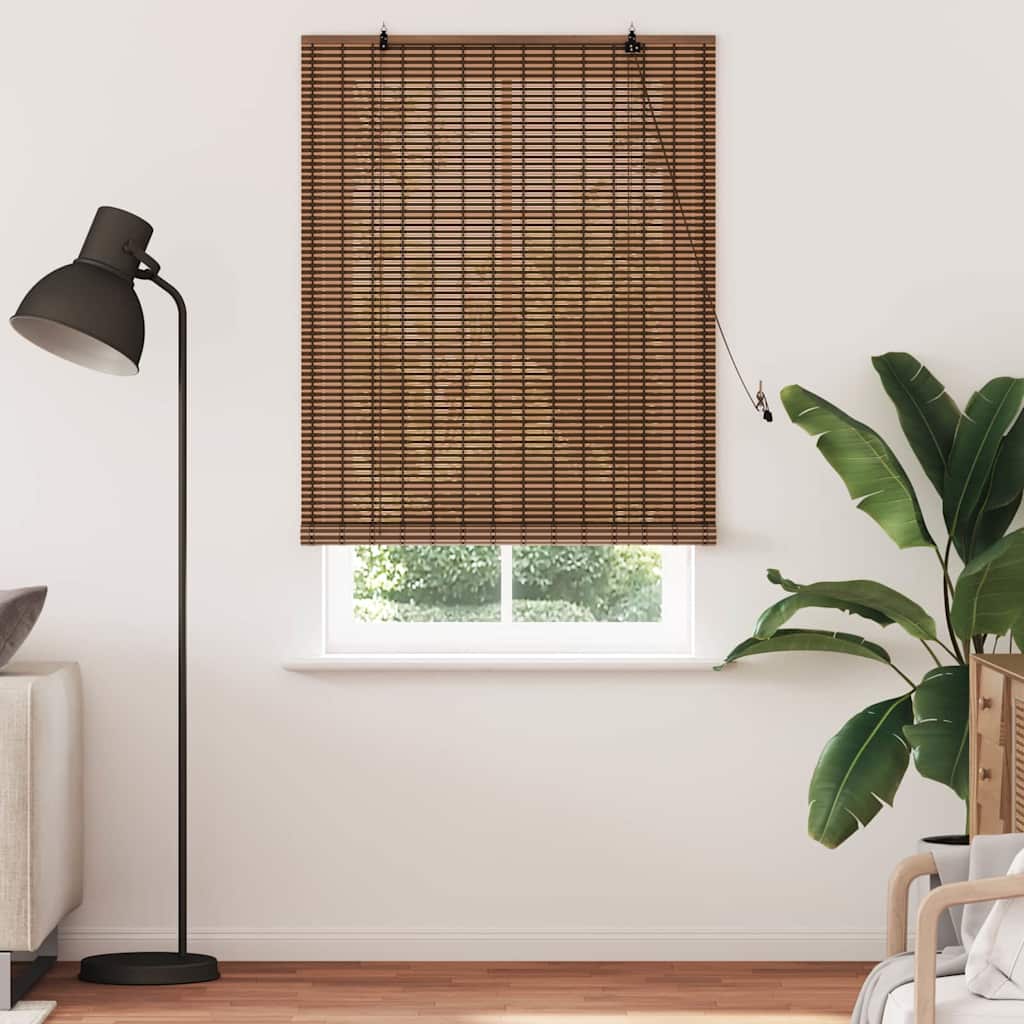 Tenda a rullo Marrone 110 x 220 cm Bambù