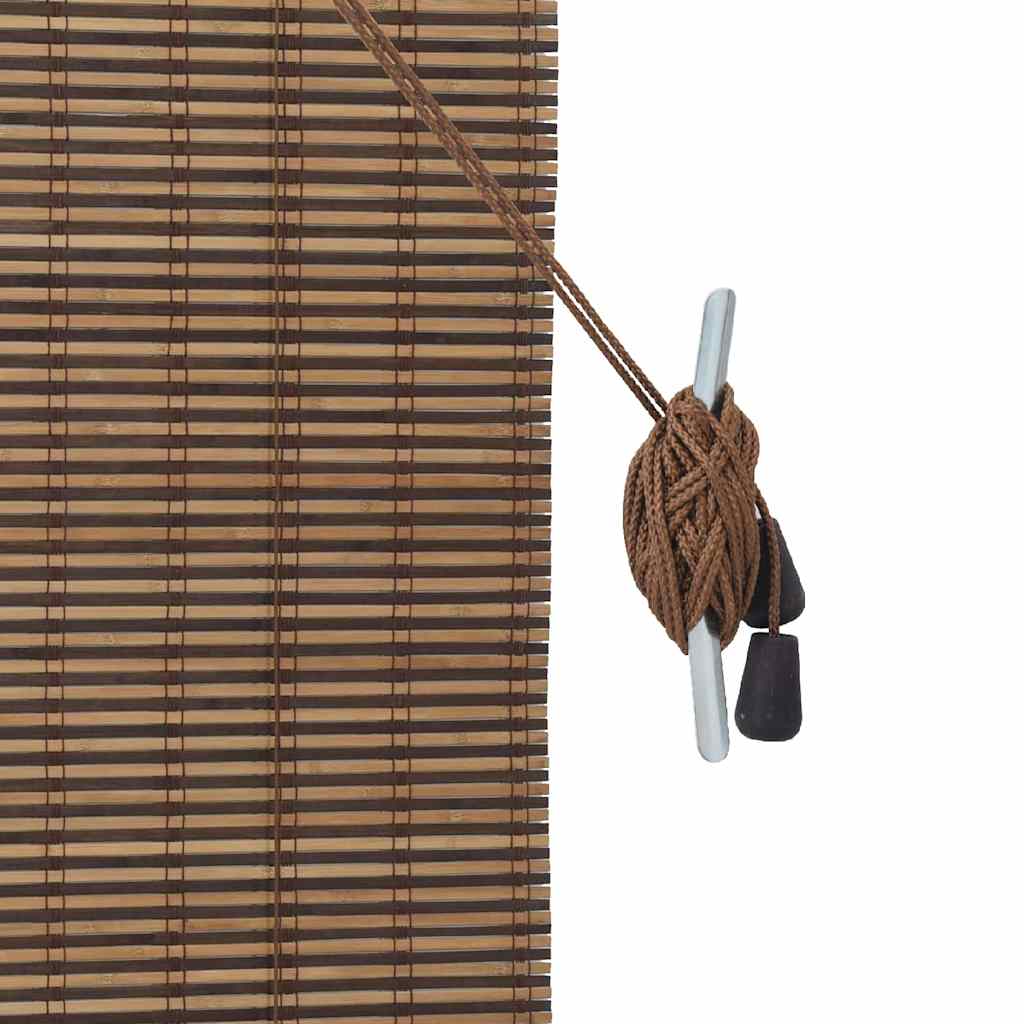 Tenda a rullo con tende Marrone 140 x 220 cm Bambù | homemem39