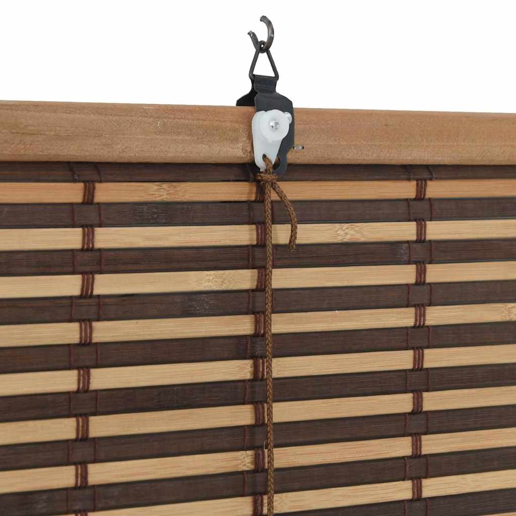 Tenda a rullo con tende Marrone 150 x 220 cm Bambù | homemem39