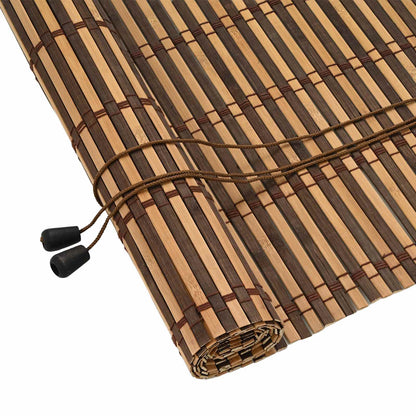 Tenda a rullo con tende Marrone 150 x 220 cm Bambù | homemem39