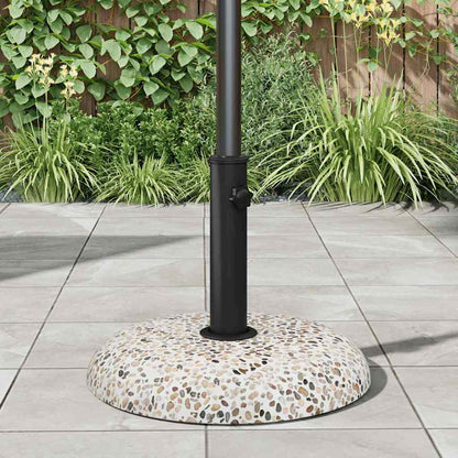 Base per ombrellone pietra a ciottoli 45 x 45 x 40 cm