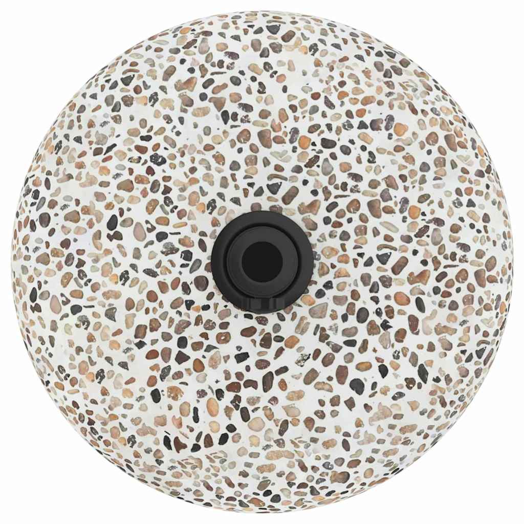 Base per ombrellone pietra a ciottoli 45 x 45 x 40 cm