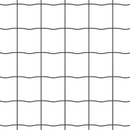 Recinzione Euro Grigio 1,6 x 10 m Ferro rivestito in PVC | homemem39