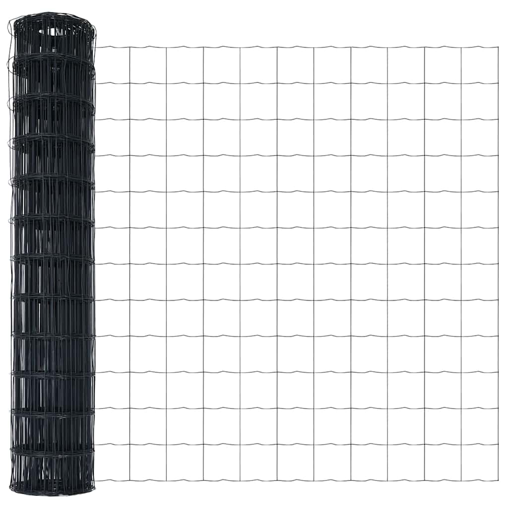Recinzione Euro Grigio 1,4 x 10 m Ferro rivestito in PVC | homemem39