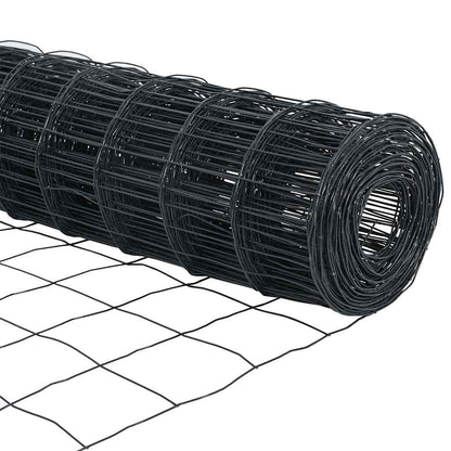 Recinzione Euro Grigio 1,6 x 10 m Ferro rivestito in PVC | homemem39