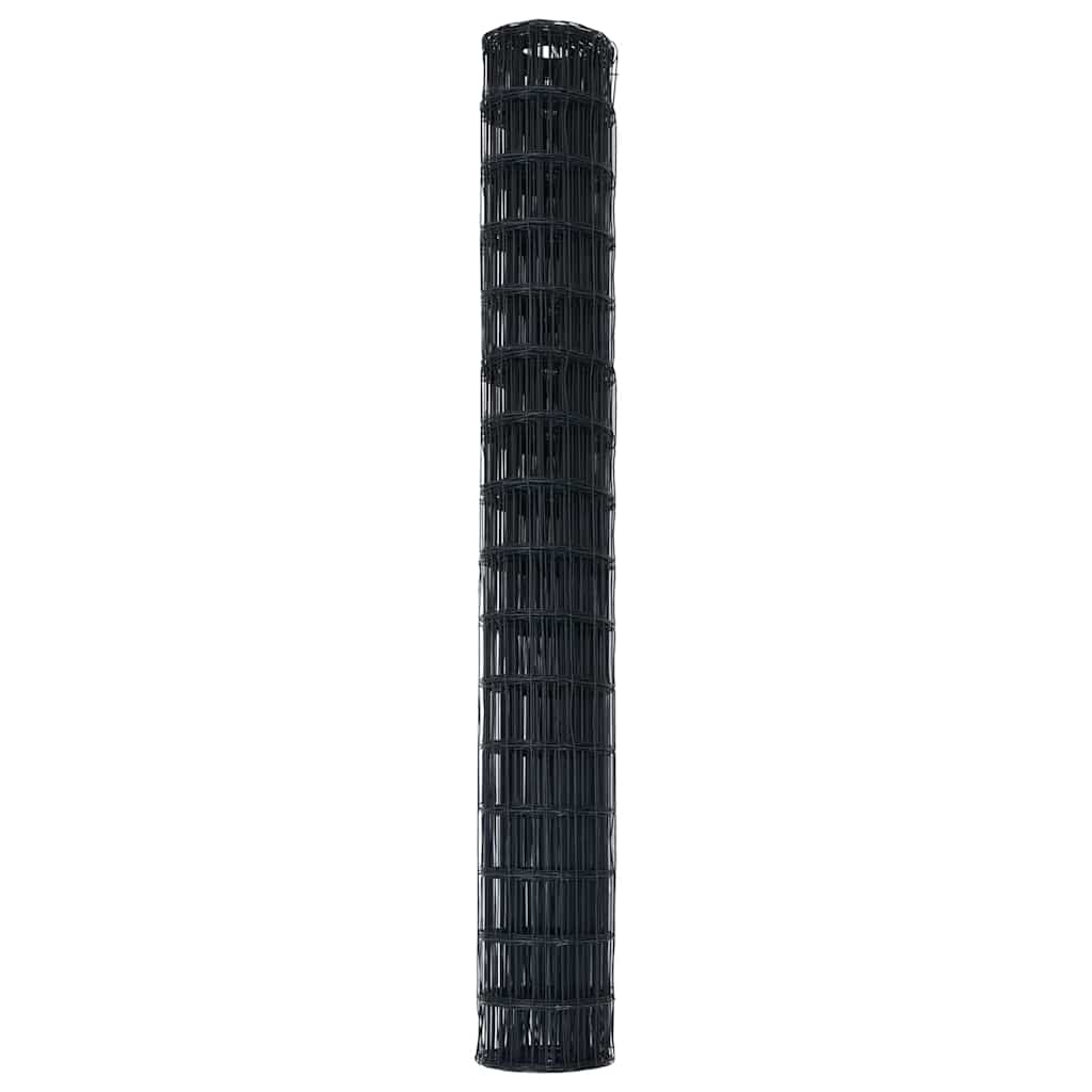 Recinzione Euro Grigio 1,6 x 10 m Ferro rivestito in PVC | homemem39