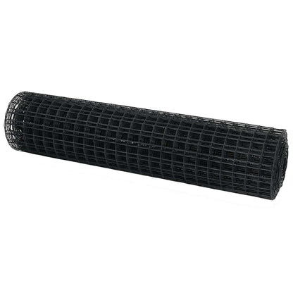 Recinzione Euro Grigio 1 x 25 m Ferro rivestito in PVC | homemem39