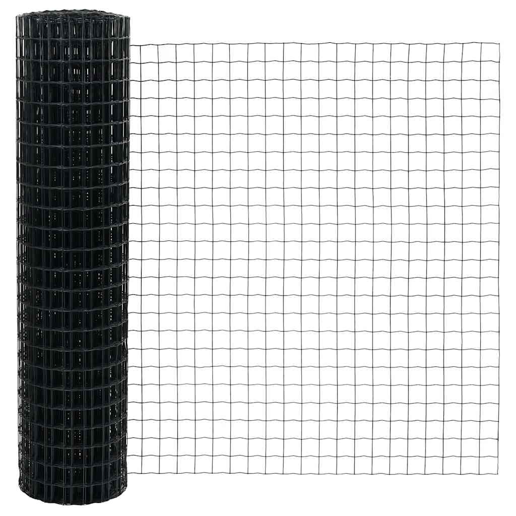 Recinzione Euro Grigio 1 x 25 m Ferro rivestito in PVC | homemem39