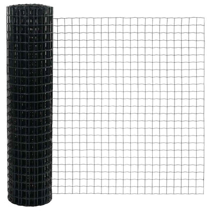 Recinzione Euro Grigio 1 x 25 m Ferro rivestito in PVC | homemem39