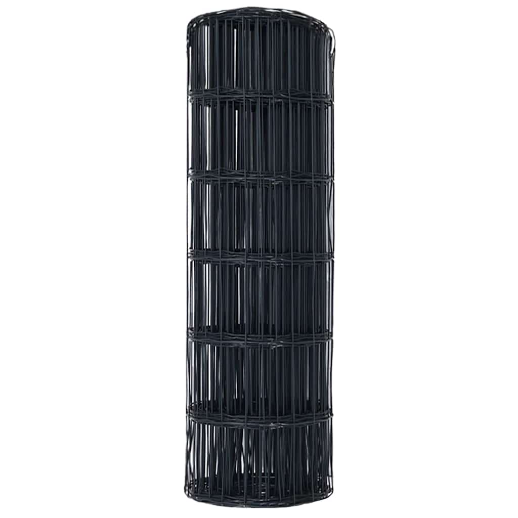 Recinzione Euro Grigio 0,4 x 25 m Ferro rivestito in PVC | homemem39