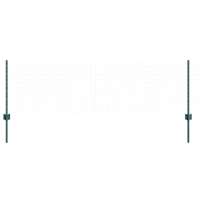 Palo della recinzione 44 pcs Verde 100 cm Acciaio | homemem39