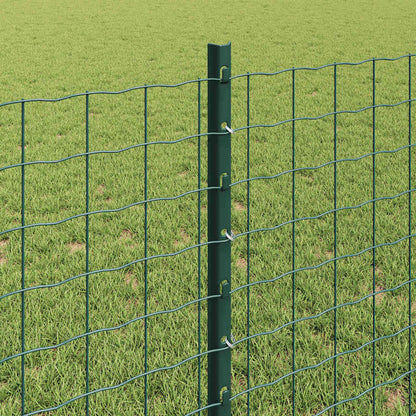 Palo della recinzione 44 pcs Verde 120 cm Acciaio | homemem39