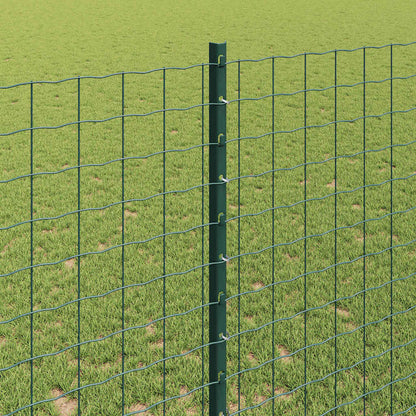 Palo della recinzione 22 pcs Verde 180 cm Acciaio | homemem39