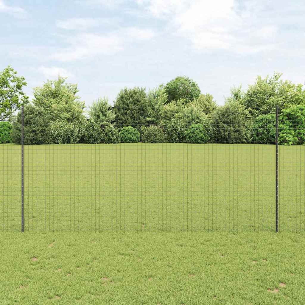 Palo della recinzione 22 pcs Grigio 200 cm Acciaio | homemem39