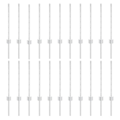 Palo della recinzione 22 pcs Argento 100 cm Acciaio | homemem39