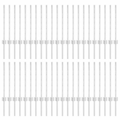 Palo della recinzione 44 pcs Argento 100 cm Acciaio | homemem39