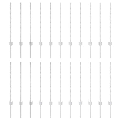 Palo della recinzione 22 pcs Argento 120 cm Acciaio | homemem39