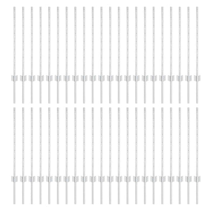 Palo della recinzione 44 pcs Argento 120 cm Acciaio | homemem39