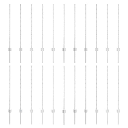Palo della recinzione 22 pcs Argento 140 cm Acciaio | homemem39