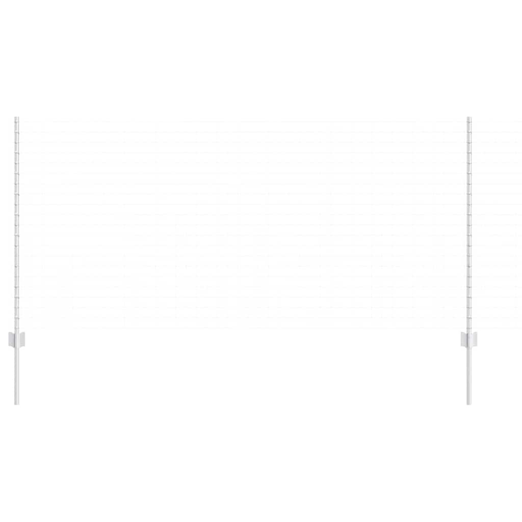 Palo della recinzione 22 pcs Argento 160 cm Acciaio | homemem39