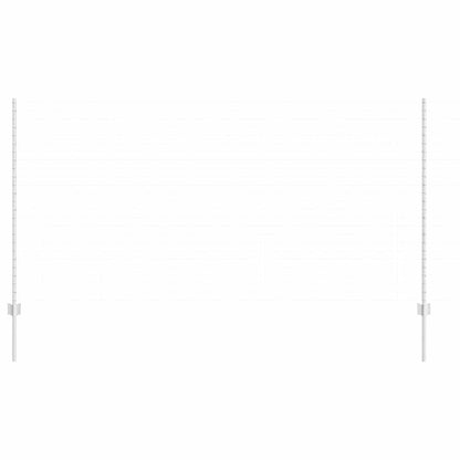 Palo della recinzione 44 pcs Argento 180 cm Acciaio | homemem39