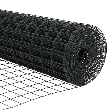 Recinzione euro da esterno con palo 10 x 1,4 m Grigio Rete