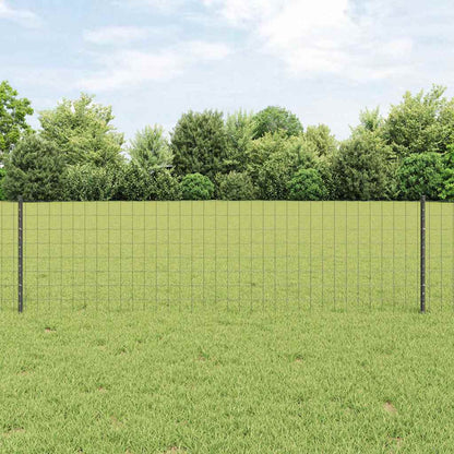 Recinzione euro da esterno con palo 25 x 0,6 m Grigio Rete