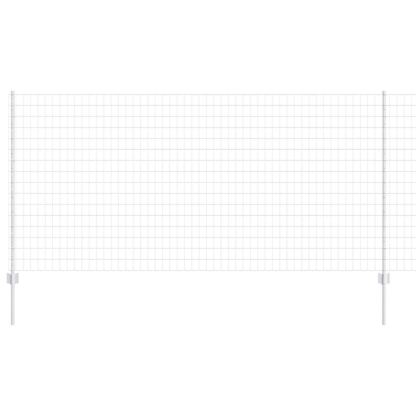 Recinzione con Posto Argento 1,2 x 10 m Acciaio | homemem39