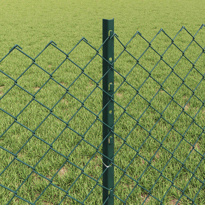 Recinzione a maglie metalliche con palo 10 x 0,6 m (L x H)