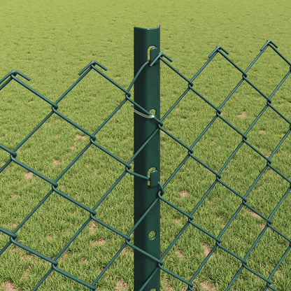Recinzione a maglie metalliche con palo 10 x 1,2 m (P x A)