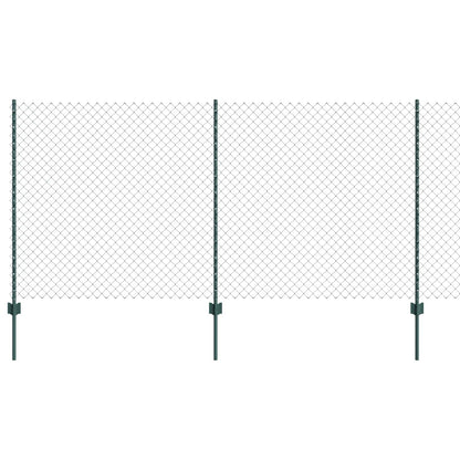 Recinzione a maglie metalliche con palo 10 x 1,2 m (P x A)