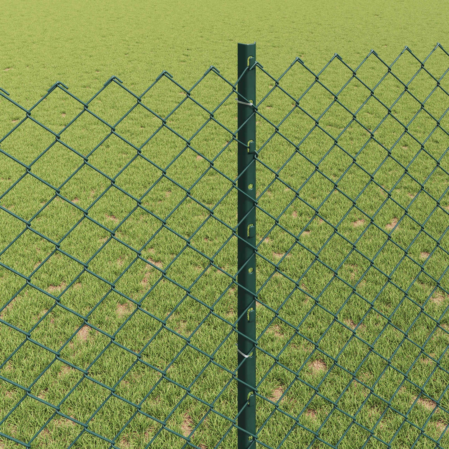 Recinzione a maglie metalliche con palo 10 x 1,4 m (L x H)