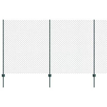 Recinzione a maglie metalliche con palo 10 x 1,4 m (L x H)