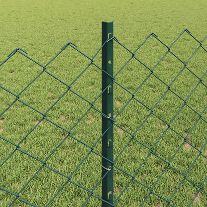 Recinzione a maglie metalliche con palo 10 x 0,8 m (L x H)