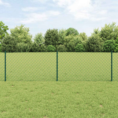 Recinzione a catena da esterno con palo 25 x 0,6 m Verde Rete