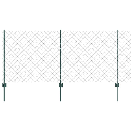 Recinzione a catena da esterno con palo 25 x 1 m Verde Rete