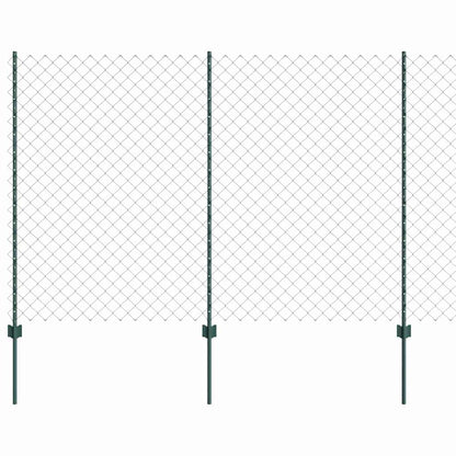 Recinzione a catena da esterno con palo 25 x 1,5 m Verde Rete
