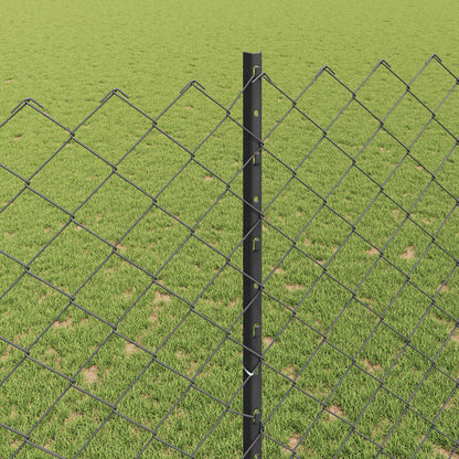 Recinzione a maglie metalliche con palo 10 x 1,6 m (L x A)