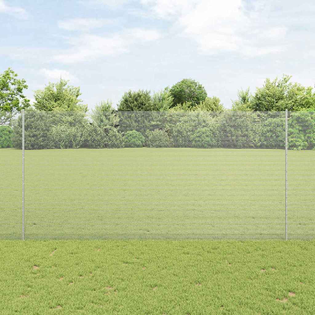 Recinzione in filo saldato per esterni con pali 10 x 1,5 m Rete
