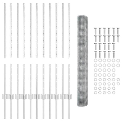 Recinzione in filo saldato per esterni con pali 25 x 1 m Rete