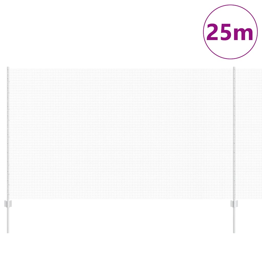 Recinzione in filo saldato per esterni con pali 25 x 1,4 m Rete