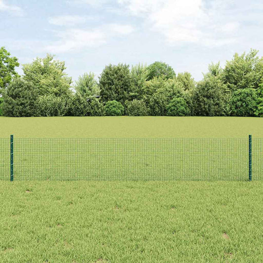 Recinzione in rete saldata con palo 10 x 0,4 m Verde Rete