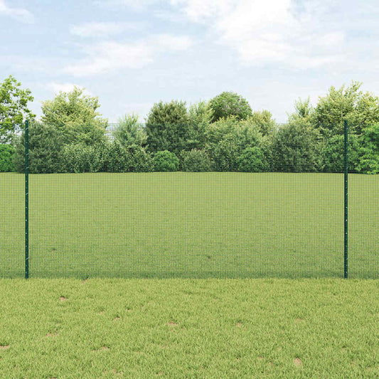 Recinzione in rete saldata con palo 10 x 1,2 m Verde Rete