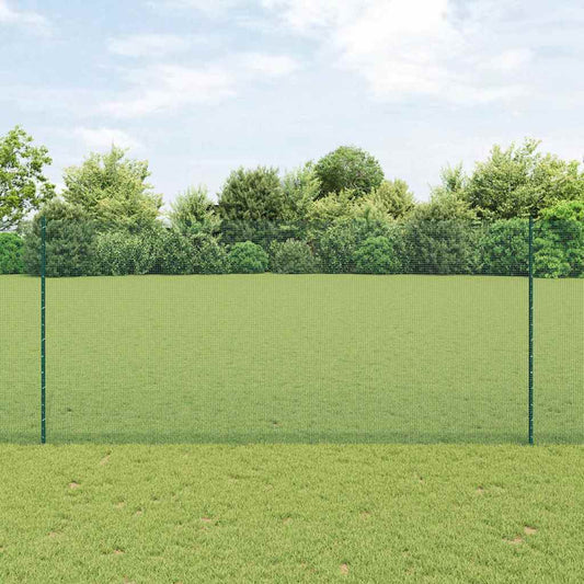 Recinzione in rete saldata con palo 10 x 1,4 m Verde Rete