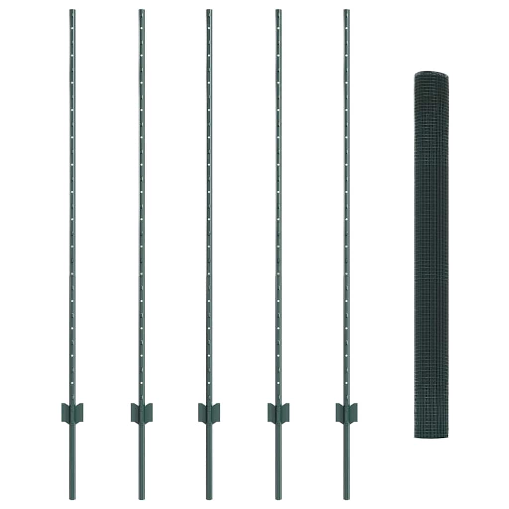 Recinzione in rete saldata con palo 10 x 1,4 m (L x H)