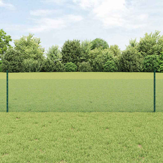 Recinzione in rete saldata con palo 25 x 0,5 m Verde Rete