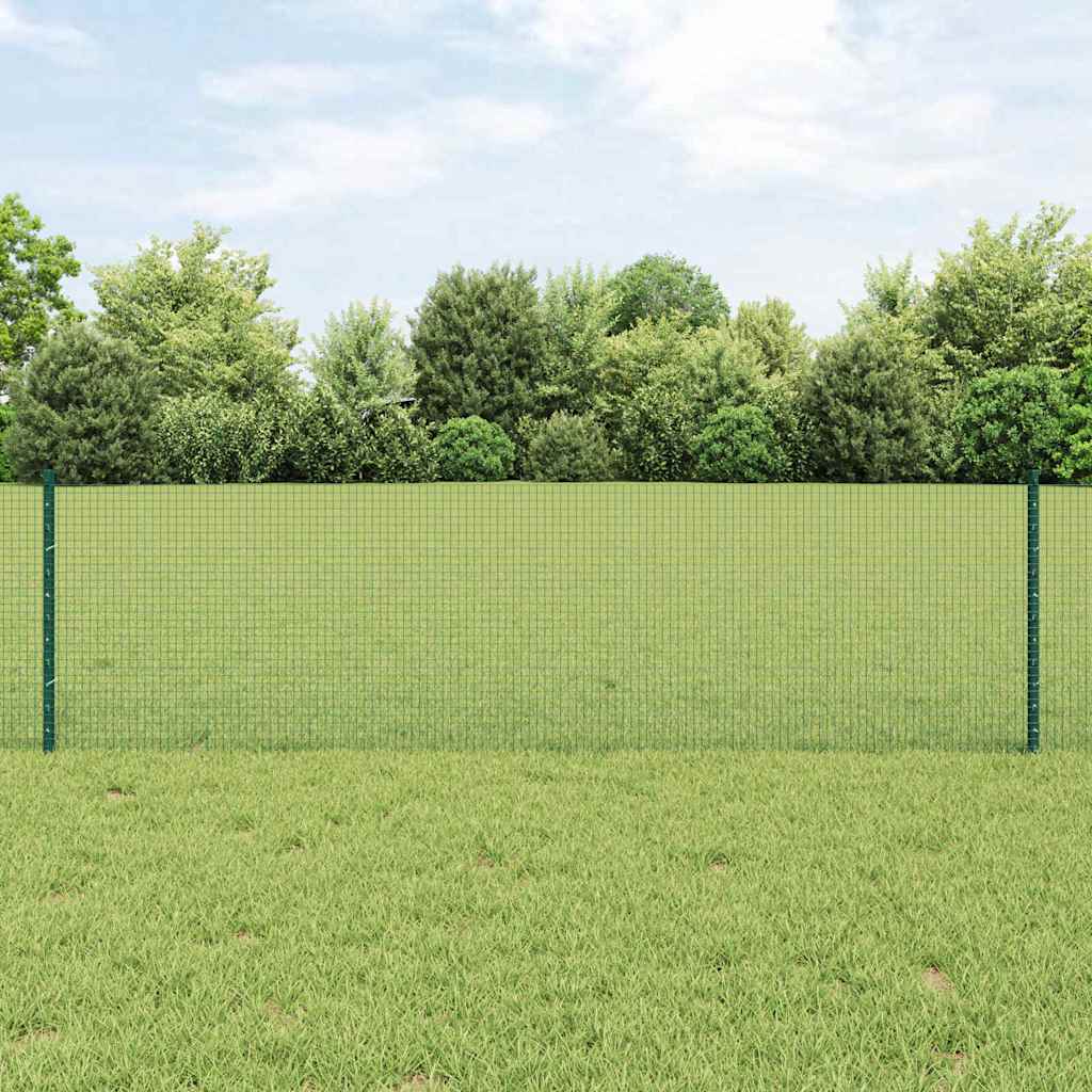 Recinzione in filo saldato per esterni con pali 25 x 0,6 m Rete