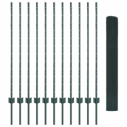 Recinzione in rete saldata con palo 25 x 1,2 m (P x A)