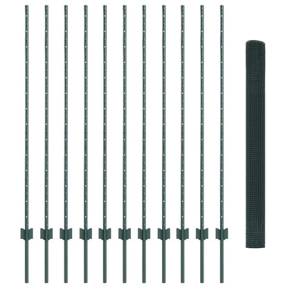 Recinzione in rete saldata con palo 25 x 1,4 m (P x H)